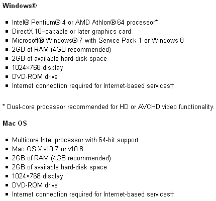 system requirements for minecraft on mac
